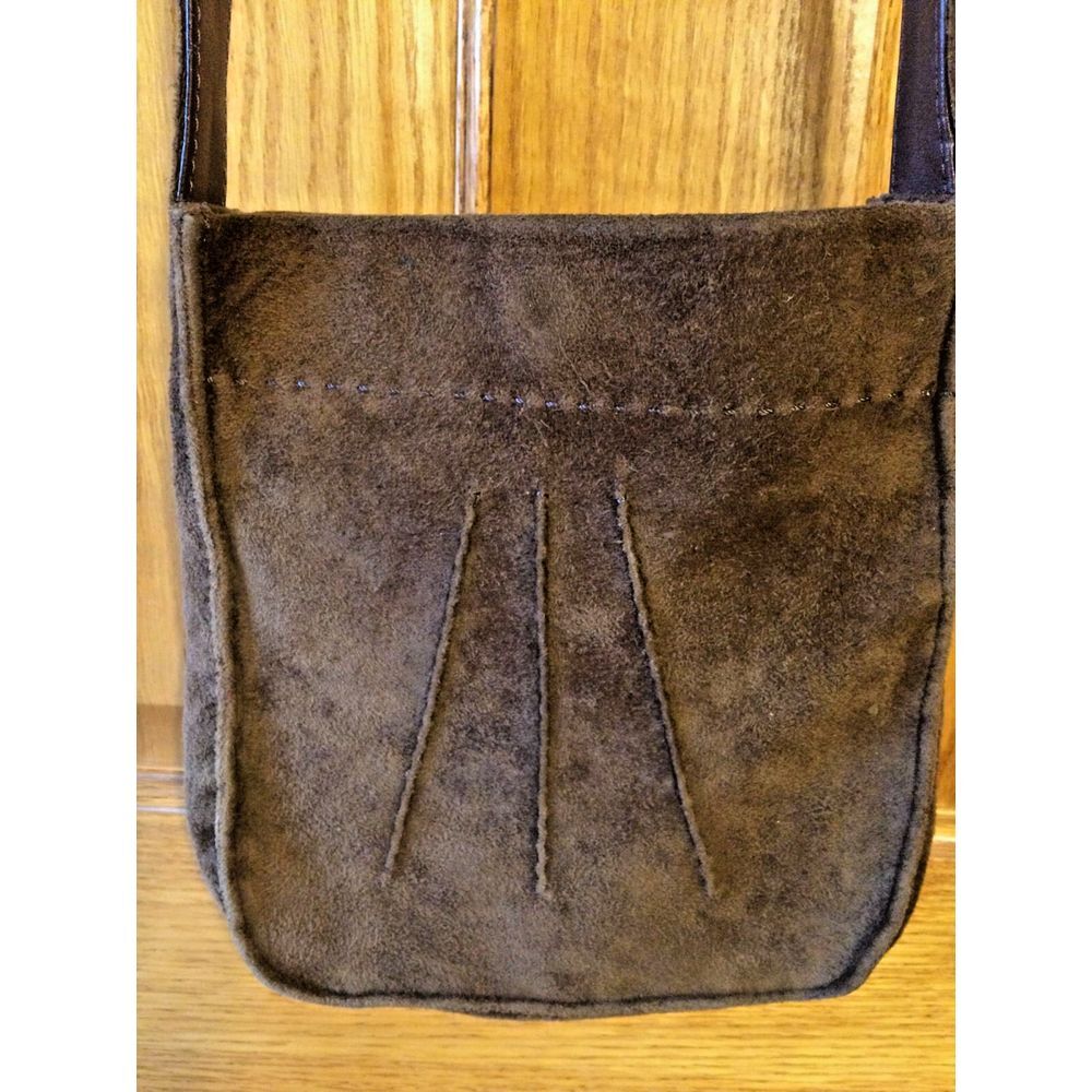 NEW YORK AND COMPANY BROWN SUEDE‎ CROSS BODY PURSE BAG Messenger
